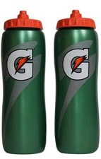 Gatorade 32 Oz Contour Squeeze Sport Water Bottle Workout Fitness, 2 Pack GM3