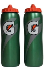 Gatorade 32 Oz Contour Squeeze Sport Water Bottle Workout Fitness, 2 Pack GM3