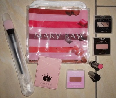 Mary Kay Konvolut  Schminktasche Lippenstift Schminke Makeup Pinsel Kartenhalter