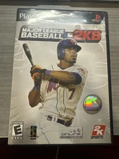 MLB 2K8 - Sony PlayStation 2 W/ Case Cleaned/tested