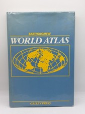 Bartholomew World Atlas Galley Press 1986 Hardback Maps 0861366689