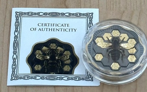 Malta 2024 Malteser Biene 2 oz Silbermünze 10€ High Relief BOXCOA NEU Auflage 500 - Bild 6 von 6