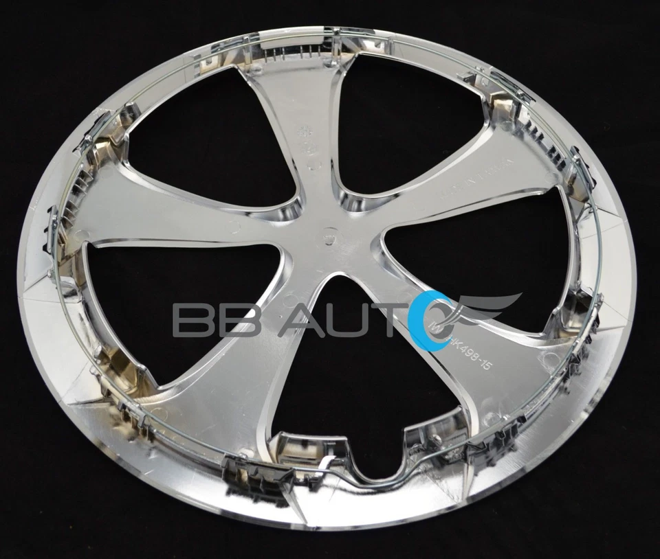 Juego de 4 Tapacubos NUEVOS 15" 5 Radios Cromados para Toyota PRIUS 2012-2015 Foto 4 de 4