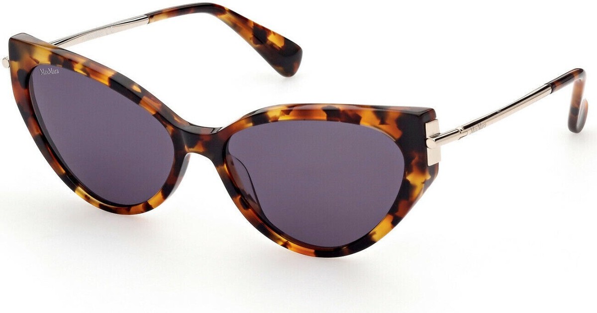 MAXMARA キャットアイクラス MM1288 OQB MAX MARA MALIBU8 MM0028 53A Light Havana Cat Eye Sunglasses