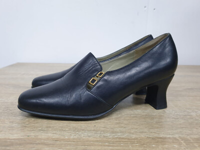 Hush Puppies Women's Black Leather Shoes UK 5, EUR 38 UK