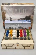 Scythe Core Game, Invaders from Afar & Meeple Realty Insert Board Game Used Fair