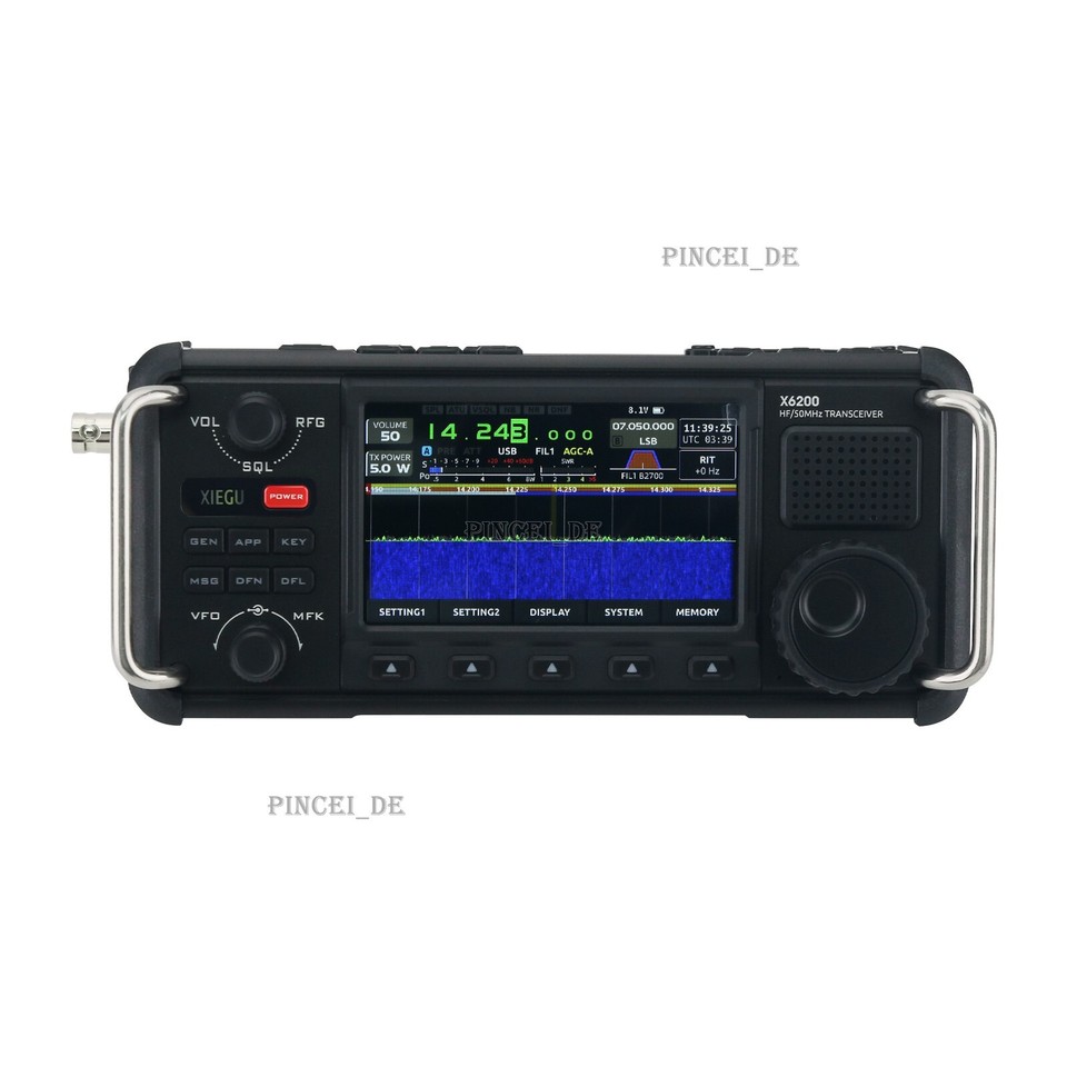Radio HF Portatile Xiegu X6200 – Ricevitore HF/50MHz/WFM/AIR, Display LCD 10 Cm, Batteria 3200 MAh Rimovibile - 3