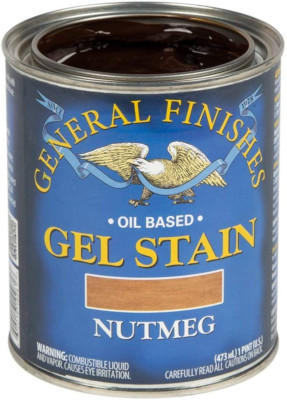 General Finishes Oil Base Gel Stain, 1 Pint, Nutmeg