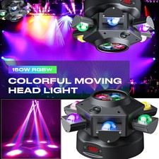 Disco Lights 150W Moving Head Light DMX RGBW 10 LED Strobe Stage Effect Lighting