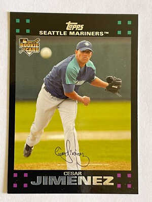 2007 TOPPS CESAR JIMENEZ #638 ROOKIE PITCHER SEATTLE MARINERS