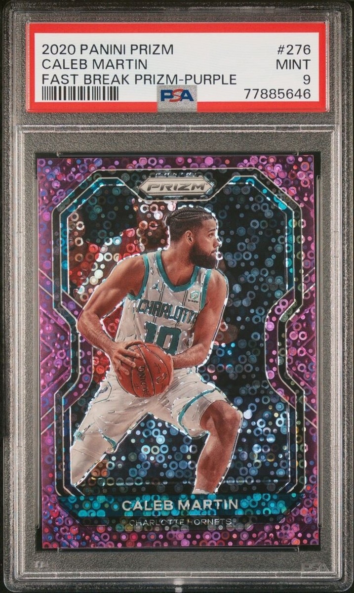 2020-21 Caleb Martin Panini Prizm Fast Break Purple #276 /75