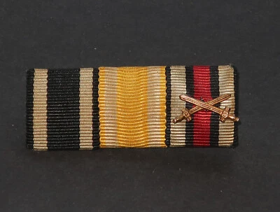 3er Bandspange Feldspange: Eisernes Kreuz II., Schlesischer Adler, Ehrenkreuz - Bild 1 von 2