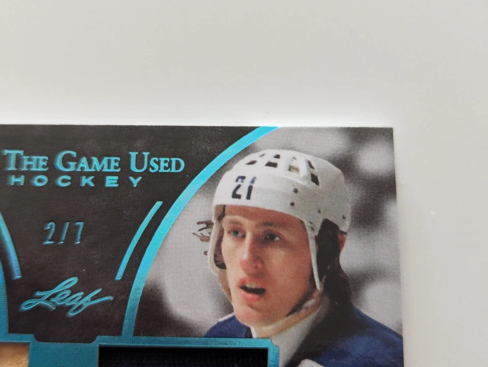 🔥#/7 CAMISETA BORJE SALMING TIM HORTON DOBLE RELIQUIA 2020-21 HOJA EN JUEGO USADA ITG🔥 Foto 3 de 4