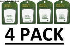 4 PACK - Desert Essence Dental Floss Tea Tree Oil 50 Yds Total 200 Yards Waxed!