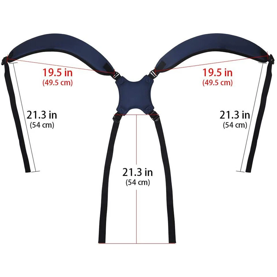 Golf Bag Strap Replacement Double Shoulder Adjustable Golf Carrying Bag Strap AU - image 3 of 4