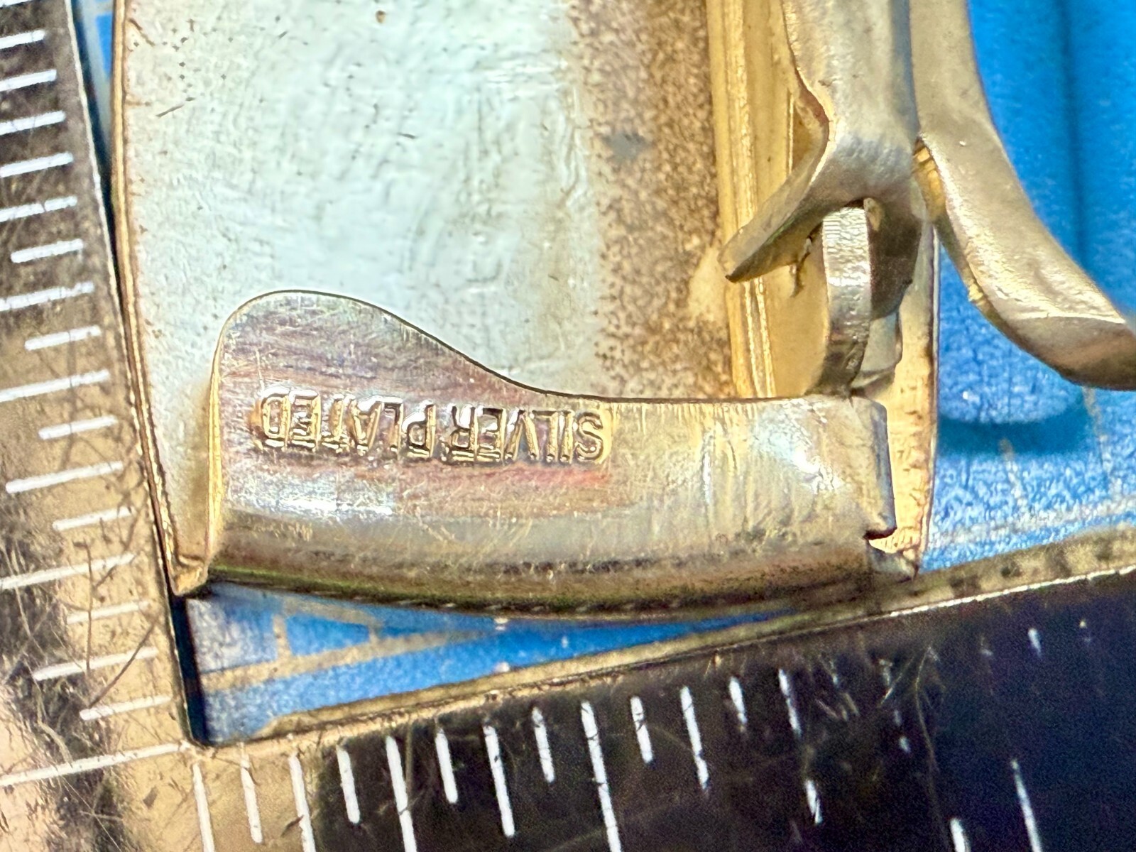 Custom Initial Letter D Monogram Silver Plated Pi… - image 6