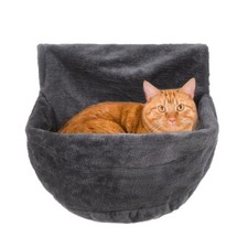 Cat Radiator Bed Warm Winter Basket Faux Fur Kitten Cradle Dog Hammock Puppy Pet