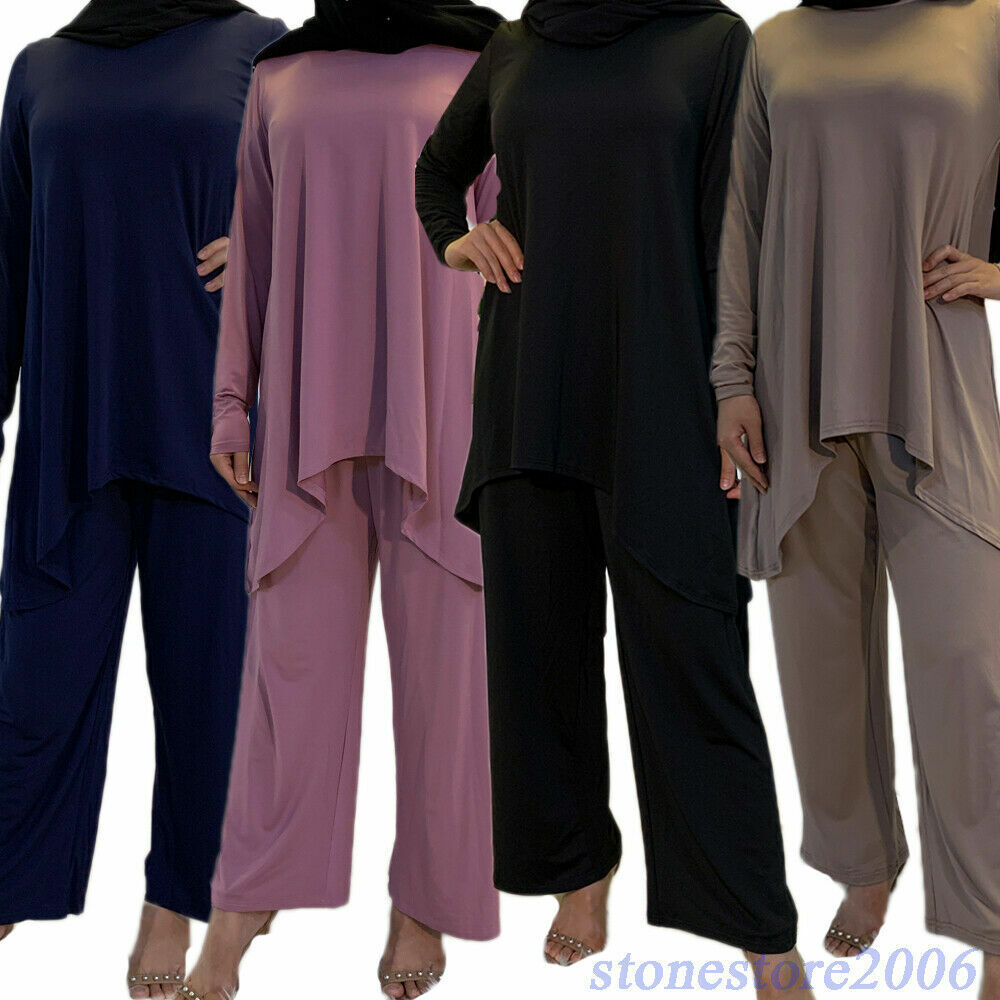 New Finally A surprise price is realized popular brand Muslim Women Prayer Long Kaftan Blouse Pants Islamic Sleeve