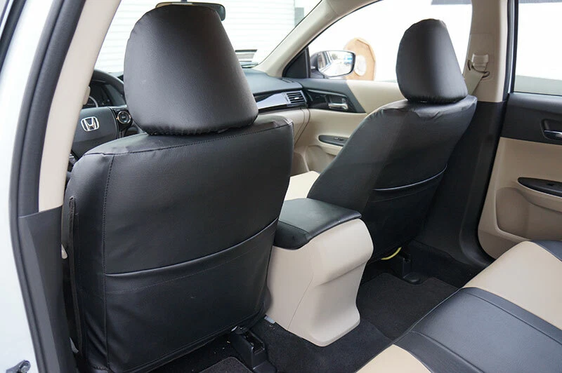 PARA NISSAN FRONTIER IGGEE S 2000-2008 CUERO AJUSTE PERSONALIZADO 2 FUNDAS ASIENTO DELANTERAS Foto 2 de 4