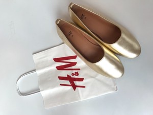 H\u0026M 219780 para mujer Talla 7 Oro Sin Cordones Mocasines Zapatos Tacón Con  Plataforma Zapatos De Salón Bloque | eBay