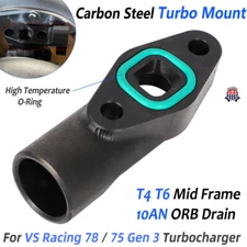 Turbo Mount ,T4 T6 Mid Frame ,10AN ORB Drain, For VS racing 78 / 75 gen 3 US