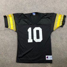 Vintage Pittsburgh Steelers Jersey Boys Large Black Yellow Kordell Stewart #10