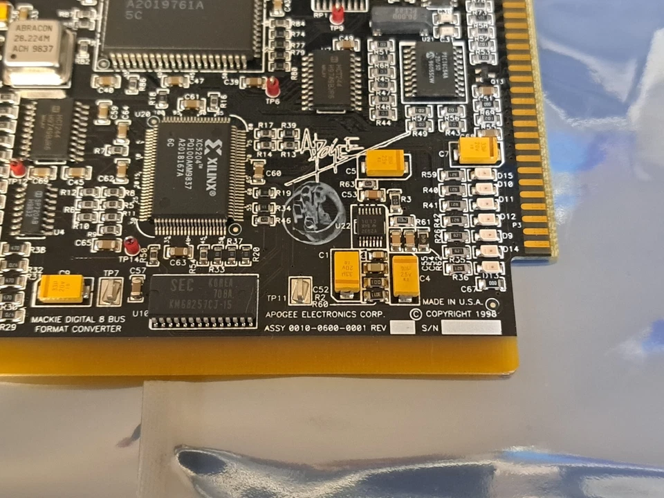 Mackie D8B Mixer ADAT/TASCAM/TDIF APOGEE DIGITAL I/O CARD 0010-0600-0001 REV D5 - Image 2 of 3