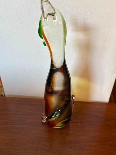 Vintage Chalet kanadische Glaskatze Figur gefasst Kunstglas Katze Sammlerstück - Bild 4 von 8