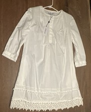 NWT  $495 Derek Lam 10 Crosby Pintuck Shirtdress  Stylish White dress| SZ 8