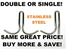 NEW!! STAINLESS Component Hardware S/S DOUBLE OR SINGLE Sliding Pot Rack Hook FR