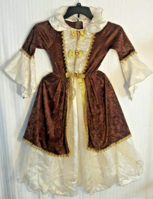 Girl's Gold-Brown-White-TUDOR-RENAISSANCE FESTIVAL- Dress-Up COSTUME-Headpiece  | eBay