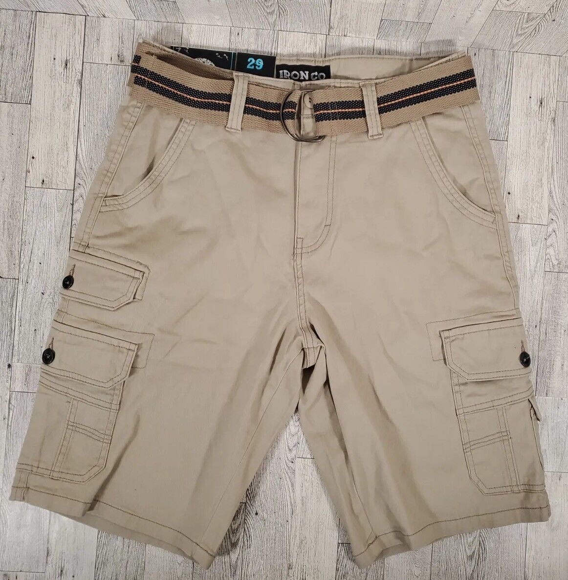 Iron Co Men's Stretch Cargo Shorts Sizes 29 & 36 Vintage Iron Co Men's Stretch Cargo Shorts Sizes 29 & 36 Vintage