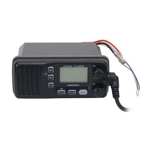IC-M200 VHF Radio mobilne Wodoodporne Zatapialna morska samochodowa stacja radiowa - Zdjęcie 5 z 9