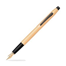 Cross Century Classic Diamond Gold Titanium Fountain Pen 180 Gift