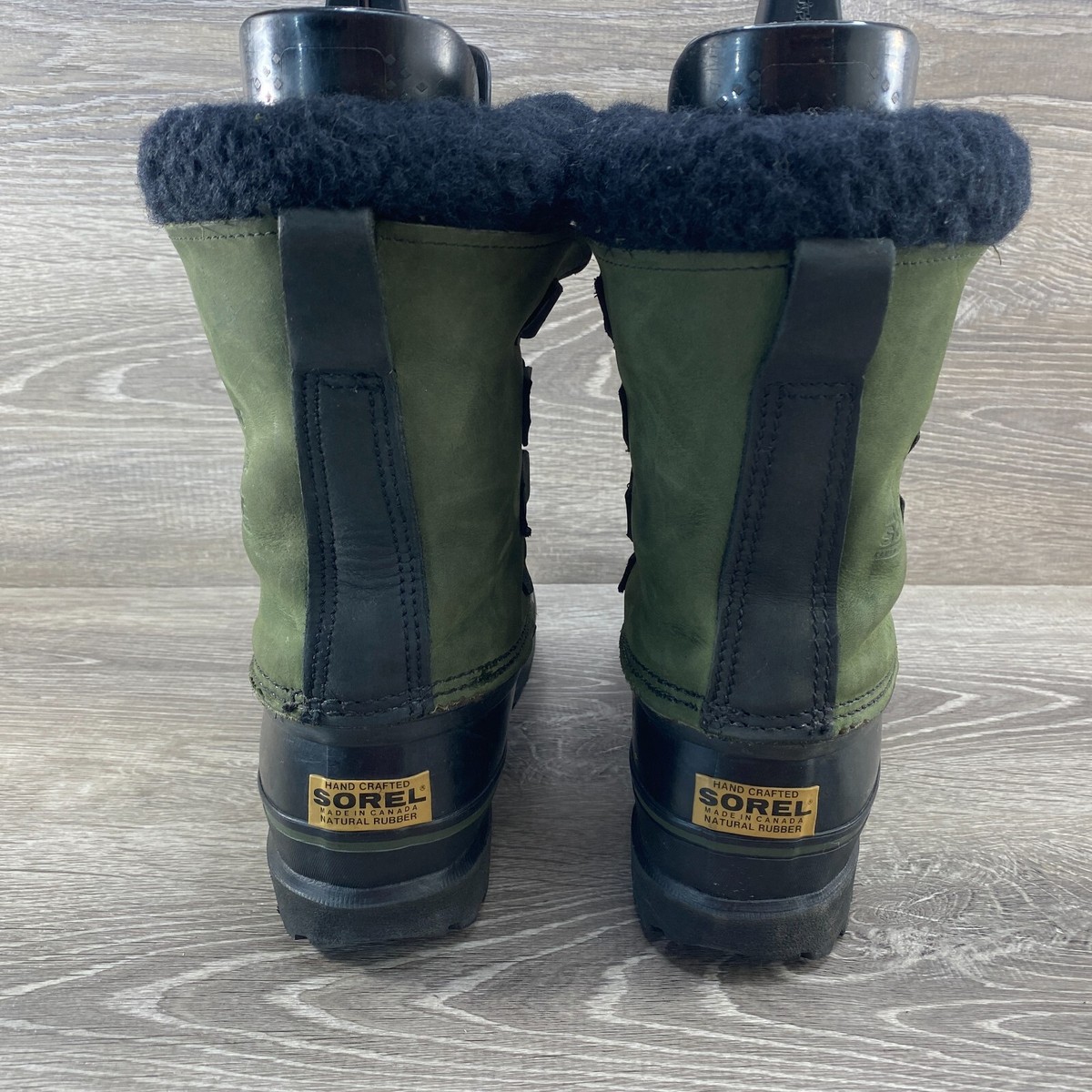 Sorel Alpine Green Kaufman Canada Insulated Winter Leather Rubber  display picture 1