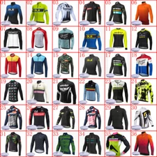 Winter Thermal Fleece Cycling Jersey 2023 Men Long Sleeve Shirt Warmer Bike Wear