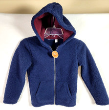 The Children s Place Kids Size 5/6 Sherpa Cozy Zip Up Hoodie Kangaroo Pockets