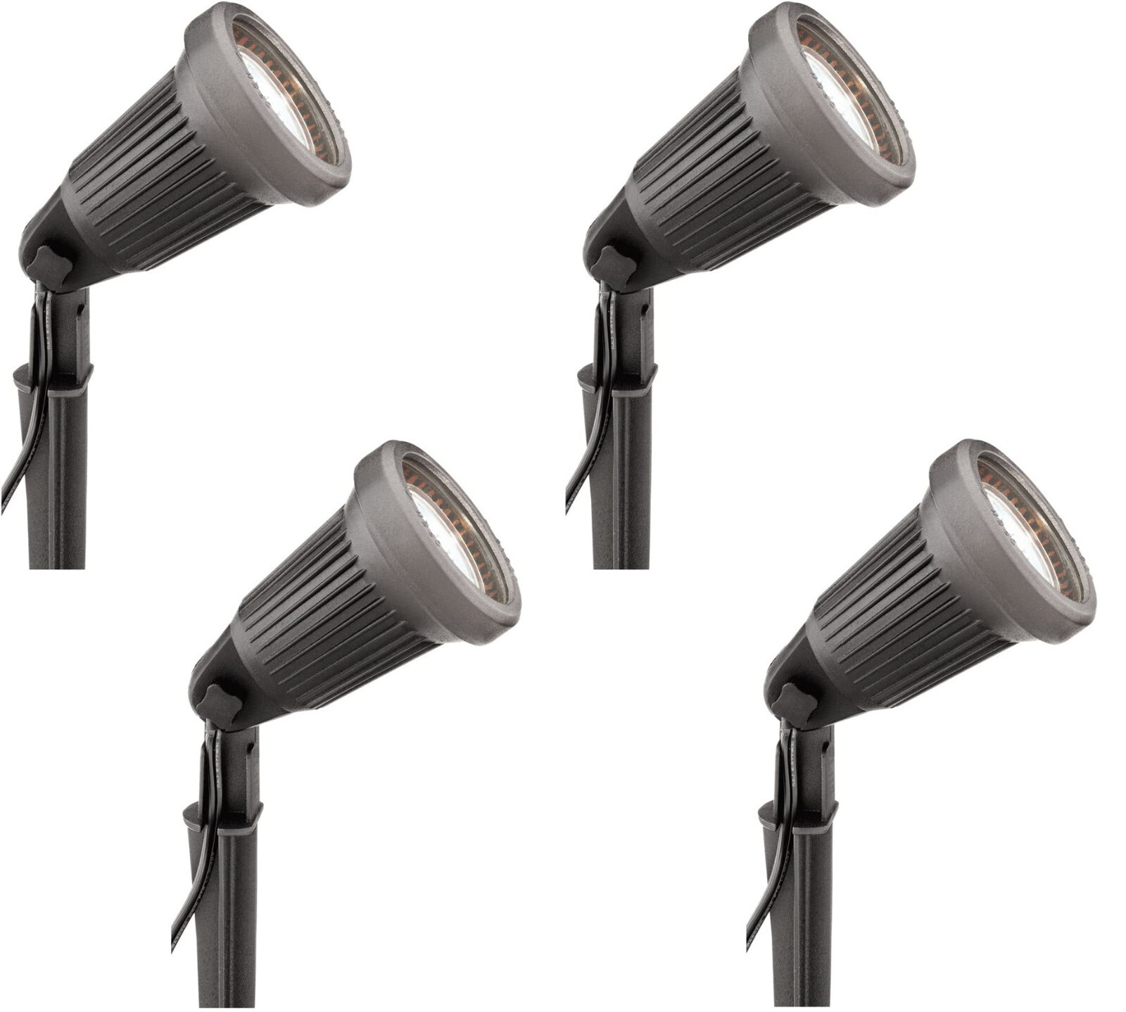 Lot of 4 Malibu CL507 20w Metal Landscape Lighting FLoodlight 8301-9602-01