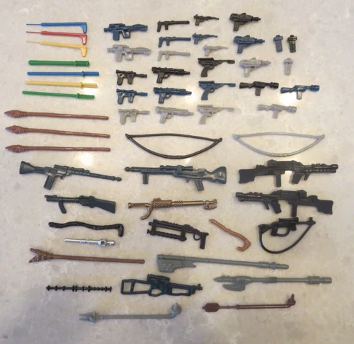 57 Vintage Star Wars Weapons Figures Lot  Repros
