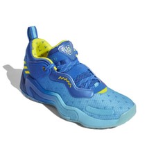 Adidas Unisex D.O.N. Issue 3 Basketball Shoes, Blue/Yellow/Bright Cyan