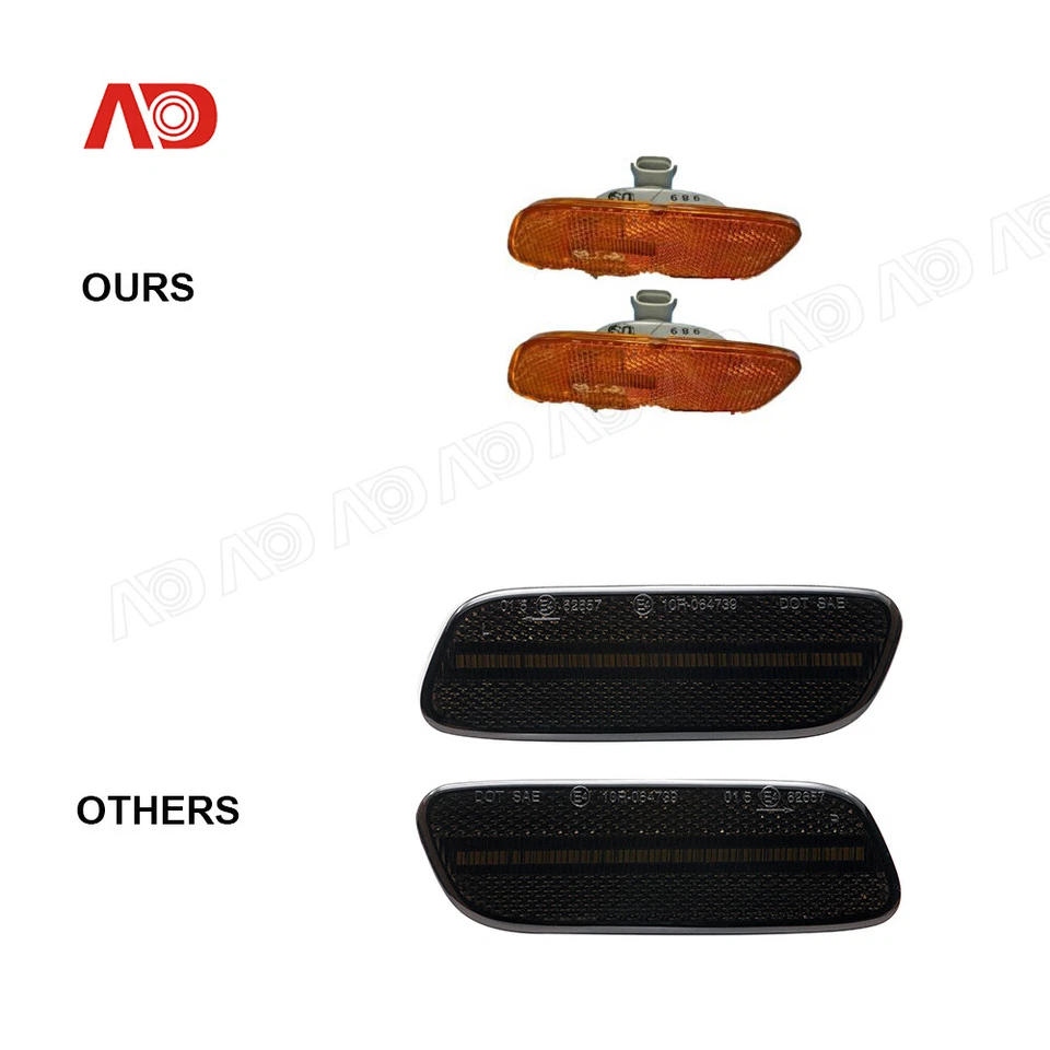 Luces LED de señalización lateral de parachoques delantero para Lexus 92-00 SC300 SC400 2 piezas Foto 4 de 4