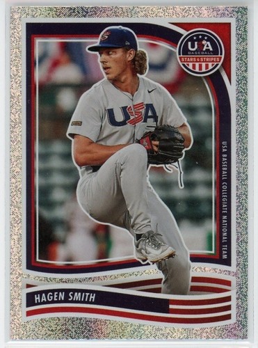 2024 Panini Stars & Stripes USA Baseball Hagen Smith National Team Opening Day