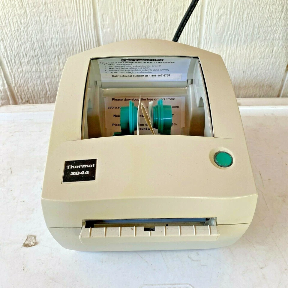 Zebra LP2844 Thermal Shipping Label Barcode Printer No Dome - Image 3 of 4