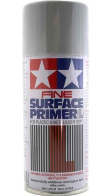 Tamiya Light Gray Fine Surface Primer large can 6.9 oz (180ml) 87064