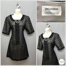 A Wear Black Laced Occasion Dress UK 10 EUR 38 US 6