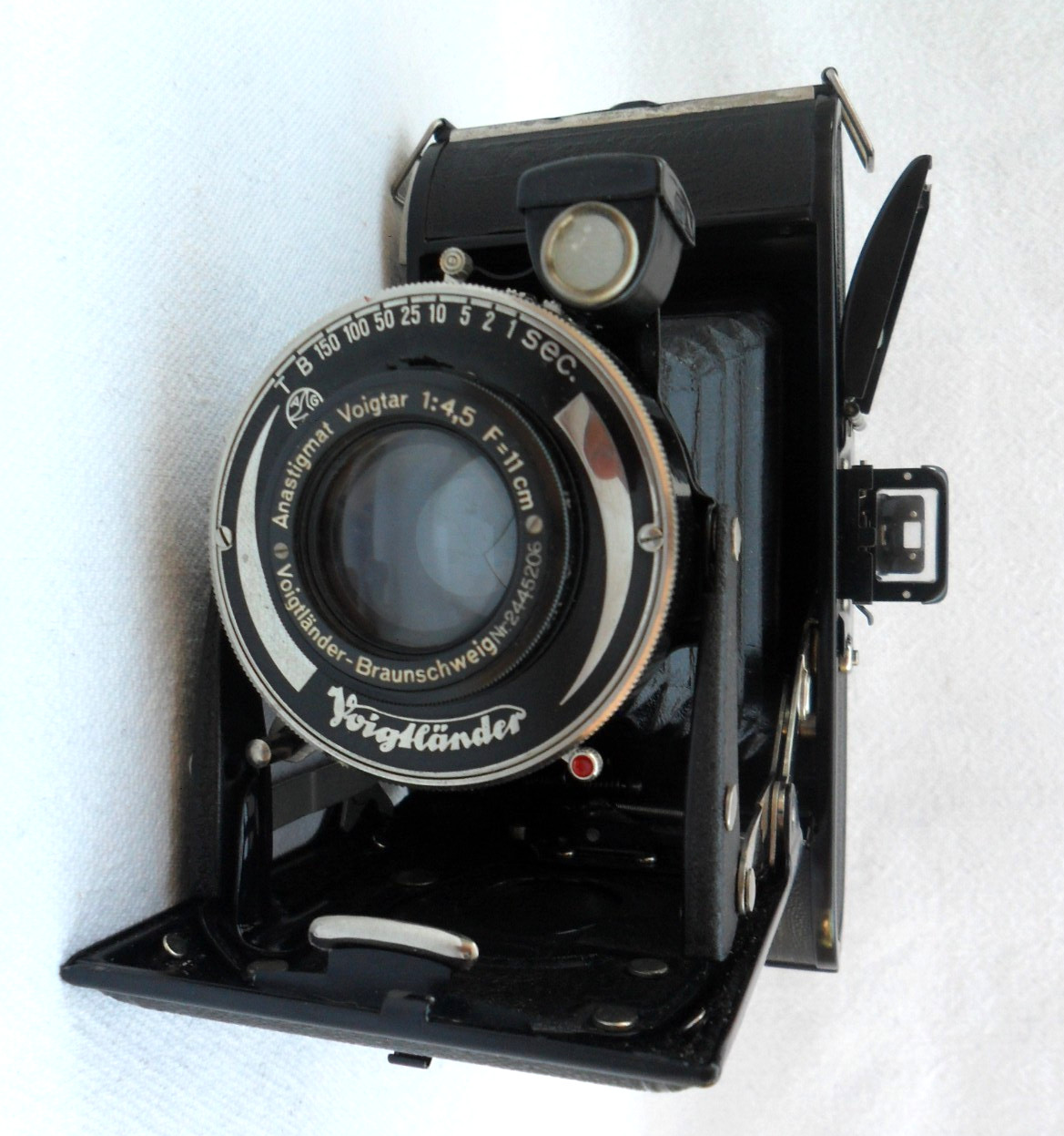 VINTAGE VOIGHTLANDER BESSA Folding Camera BRAUNSCHWEIG VOIGTAR F=11cm 1:4,5