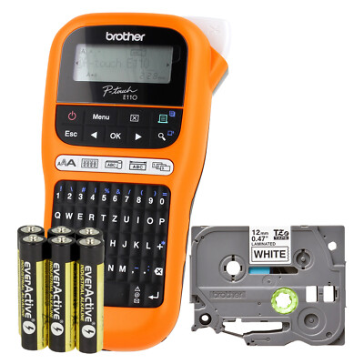 Brother PT-E110 P-Touch Etikettendruckera für TZ TZe QWERTZ bis zu 12mm 