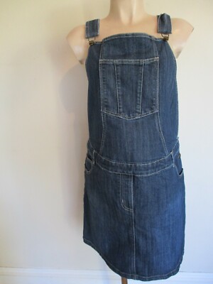 JOJO MAMAN BEBE MATERNITY BLUE DENIM PINAFORE