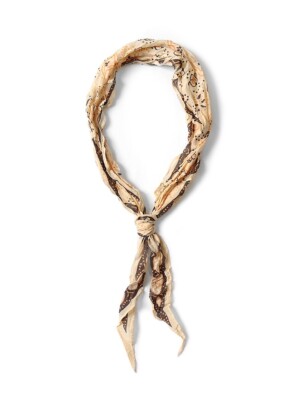 ASK availability First) KAPITAL Washer Silk Neckerchief (COOKIE