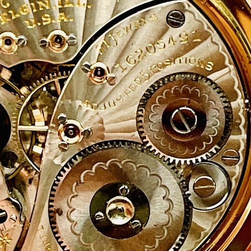 RARE 1912 Elgin 16S 21J Father Time Grade 373 Wrist Pocket Watch Runs - Picture 7 of 14